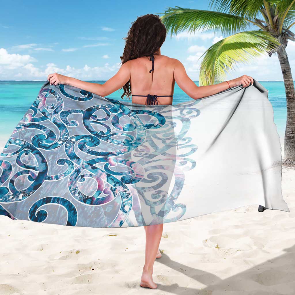 Turquoise Paua Shell Maori Sarong Koru Kowhaiwhai - Polynesian Pride