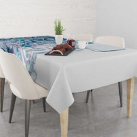 Turquoise Paua Shell Maori Tablecloth Koru Kowhaiwhai LT7 - Polynesian Pride