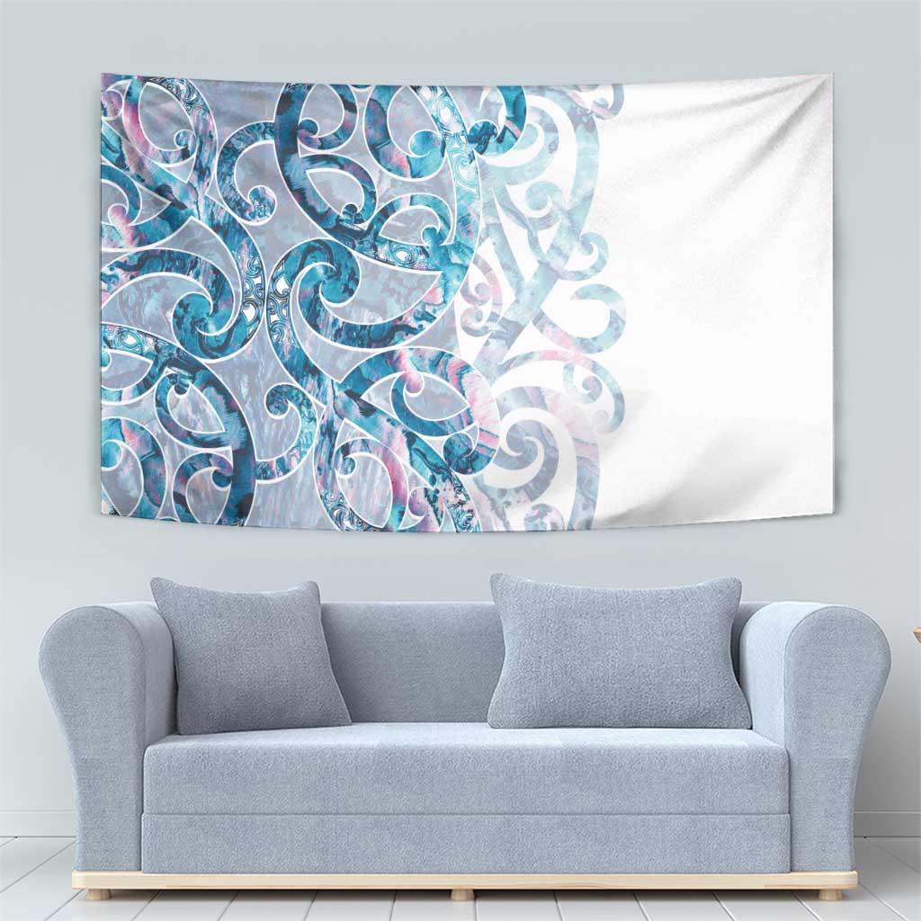 Turquoise Paua Shell Maori Tapestry Koru Kowhaiwhai LT7 - Polynesian Pride