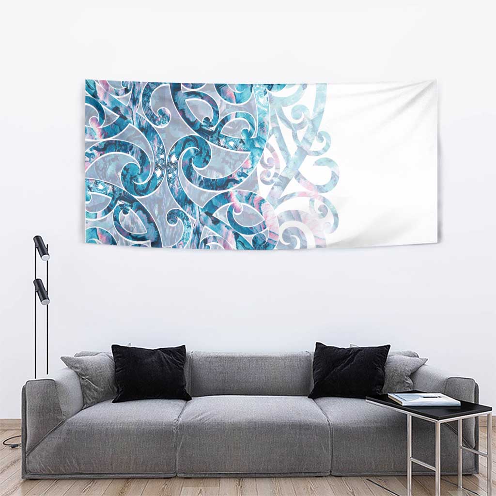Turquoise Paua Shell Maori Tapestry Koru Kowhaiwhai LT7 - Polynesian Pride