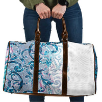 Turquoise Paua Shell Maori Travel Bag Koru Kowhaiwhai - Polynesian Pride