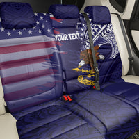 American Samoa Mix US Back Car Seat Cover Flag Day Grunge Style LT7