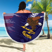 American Samoa Mix US Beach Blanket Flag Day Grunge Style LT7 - Polynesian Pride
