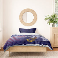 American Samoa Mix US Bedding Set Flag Day Grunge Style LT7 - Polynesian Pride