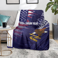 American Samoa Mix US Blanket Flag Day Grunge Style LT7 - Polynesian Pride