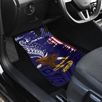 American Samoa Mix US Car Mats Flag Day Grunge Style LT7 - Polynesian Pride