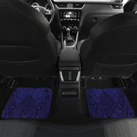 American Samoa Mix US Car Mats Flag Day Grunge Style LT7 Set 2pcs - Back Blue - Polynesian Pride
