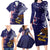 American Samoa Mix US Family Matching Long Sleeve Bodycon Dress and Hawaiian Shirt Flag Day Grunge Style LT7 - Polynesian Pride