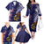 American Samoa Mix US Family Matching Off The Shoulder Long Sleeve Dress and Hawaiian Shirt Flag Day Grunge Style LT7 - Polynesian Pride