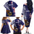 American Samoa Mix US Family Matching Off The Shoulder Long Sleeve Dress and Hawaiian Shirt Flag Day Grunge Style LT7 - Polynesian Pride