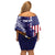 American Samoa Mix US Family Matching Off Shoulder Short Dress and Hawaiian Shirt Flag Day Grunge Style LT7 - Polynesian Pride