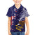 American Samoa Mix US Family Matching Puletasi and Hawaiian Shirt Flag Day Grunge Style LT7 Son's Shirt Blue - Polynesian Pride