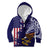 American Samoa Mix US Kid Hoodie Flag Day Grunge Style LT7 Zip Hoodie Blue - Polynesian Pride