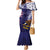 American Samoa Mix US Mermaid Dress Flag Day Grunge Style LT7 Women Blue - Polynesian Pride