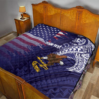 American Samoa Mix US Quilt Flag Day Grunge Style