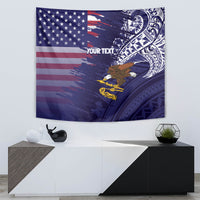 American Samoa Mix US Tapestry Flag Day Grunge Style