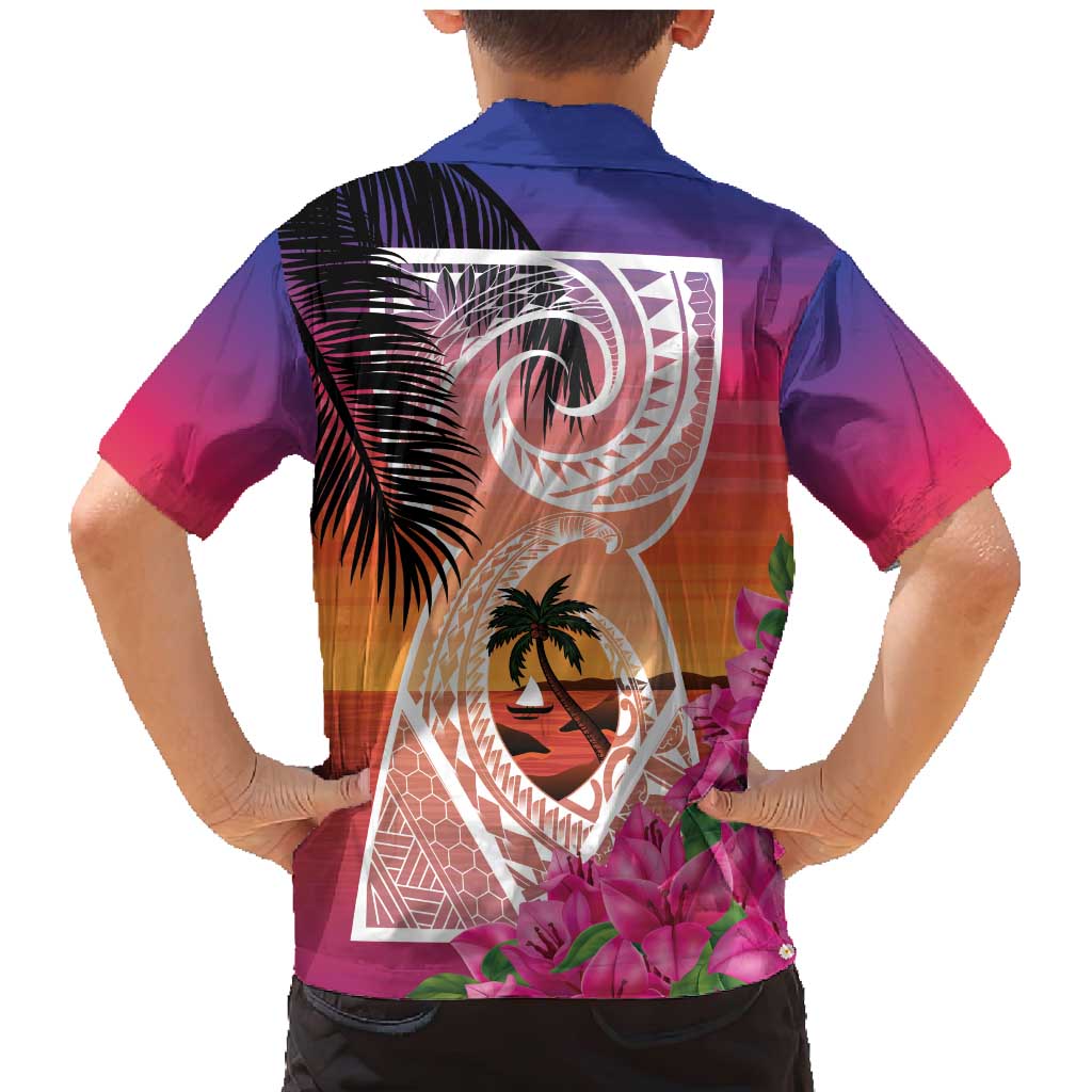 Guam Chamorro Family Matching Mermaid Dress and Hawaiian Shirt Artsy Latte Stone