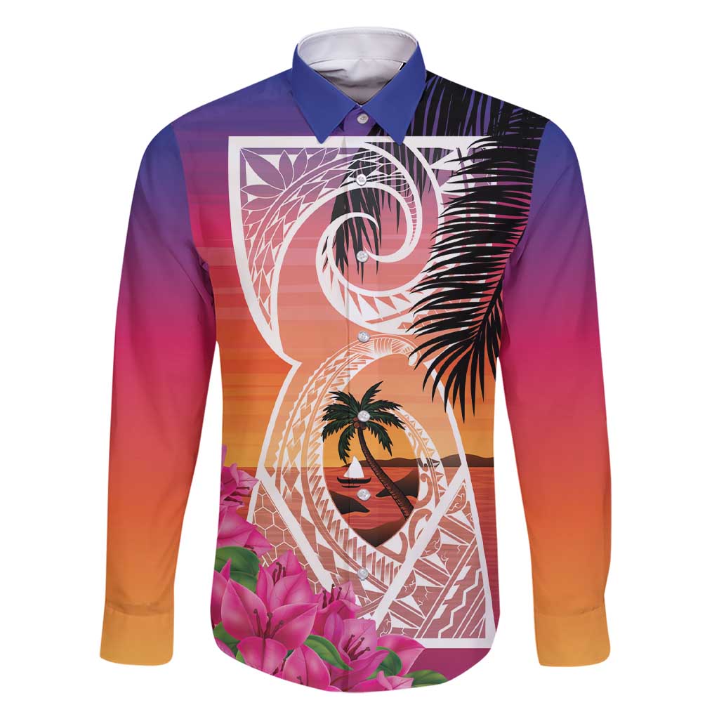 Guam Chamorro Family Matching Short Sleeve Bodycon Dress and Hawaiian Shirt Artsy Latte Stone