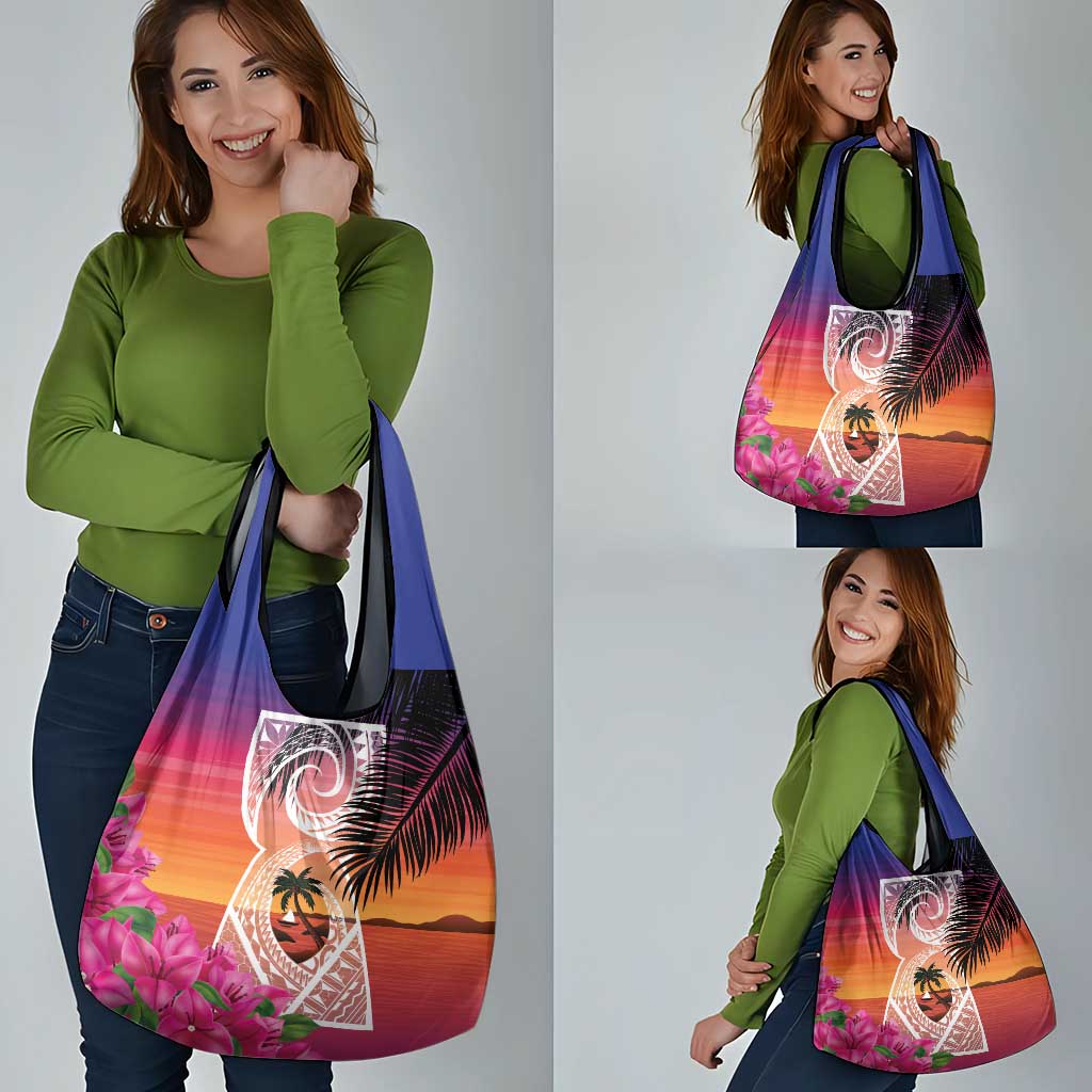 Guam Chamorro Grocery Bag Artsy Latte Stone