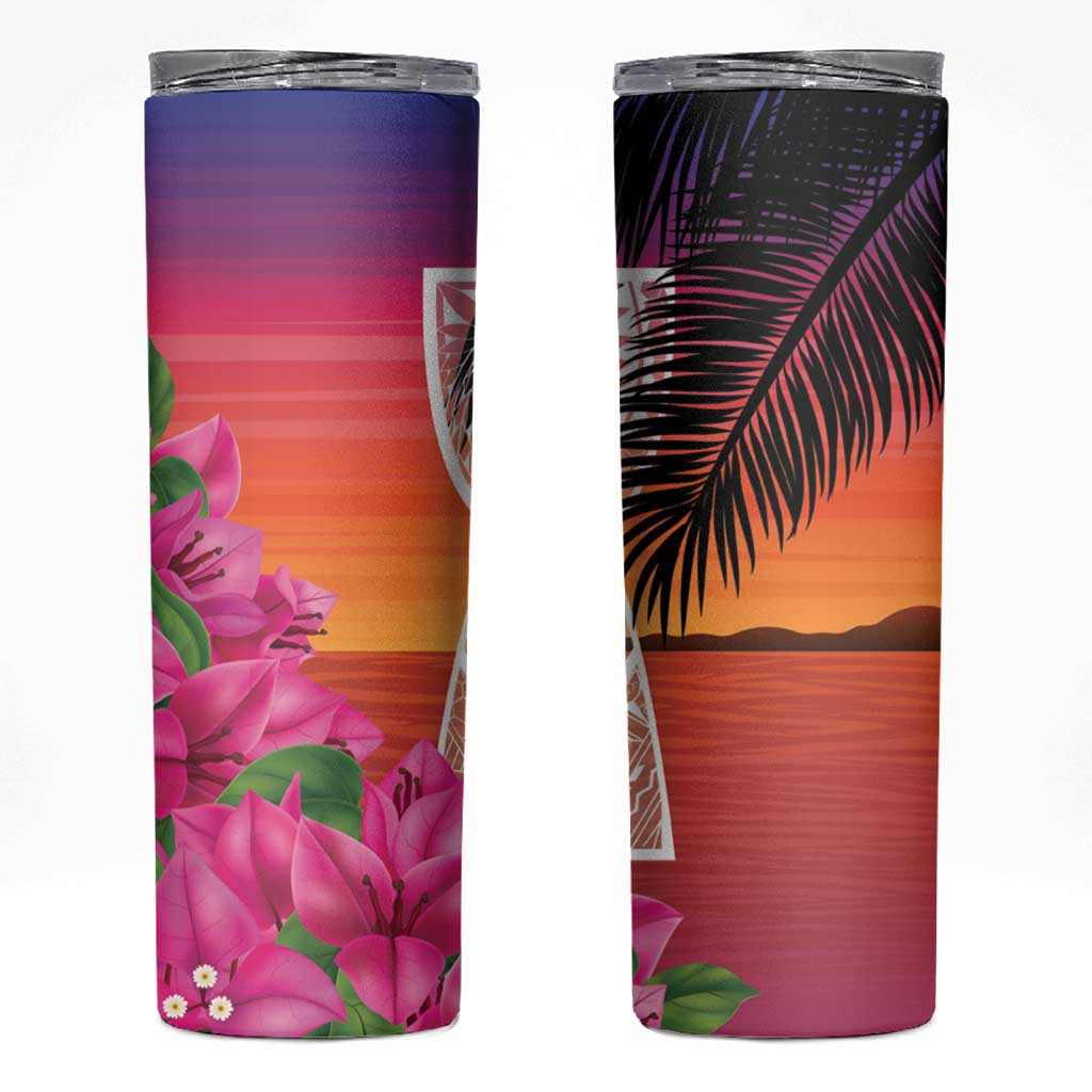 Guam Chamorro Skinny Tumbler Artsy Latte Stone