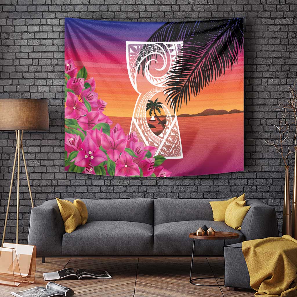 Guam Chamorro Tapestry Artsy Latte Stone