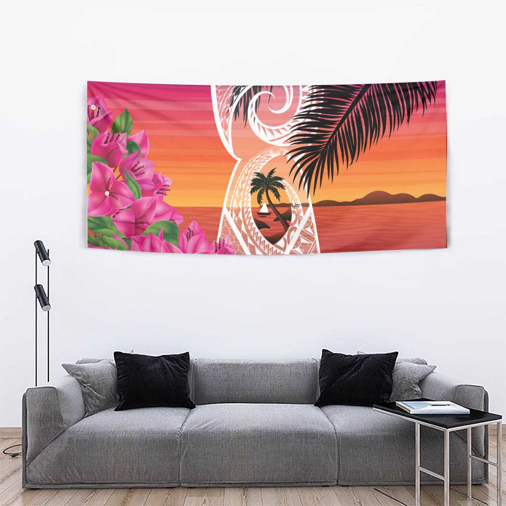 Guam Chamorro Tapestry Artsy Latte Stone