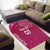 Personalised New Zealand Rugby Area Rug Aotearoa Champions - Pink Version