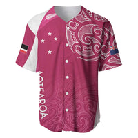 Personalised New Zealand Rugby Baseball Jersey Aotearoa Champions - Pink Version