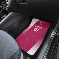 Personalised New Zealand Rugby Car Mats Aotearoa Champions - Pink Version