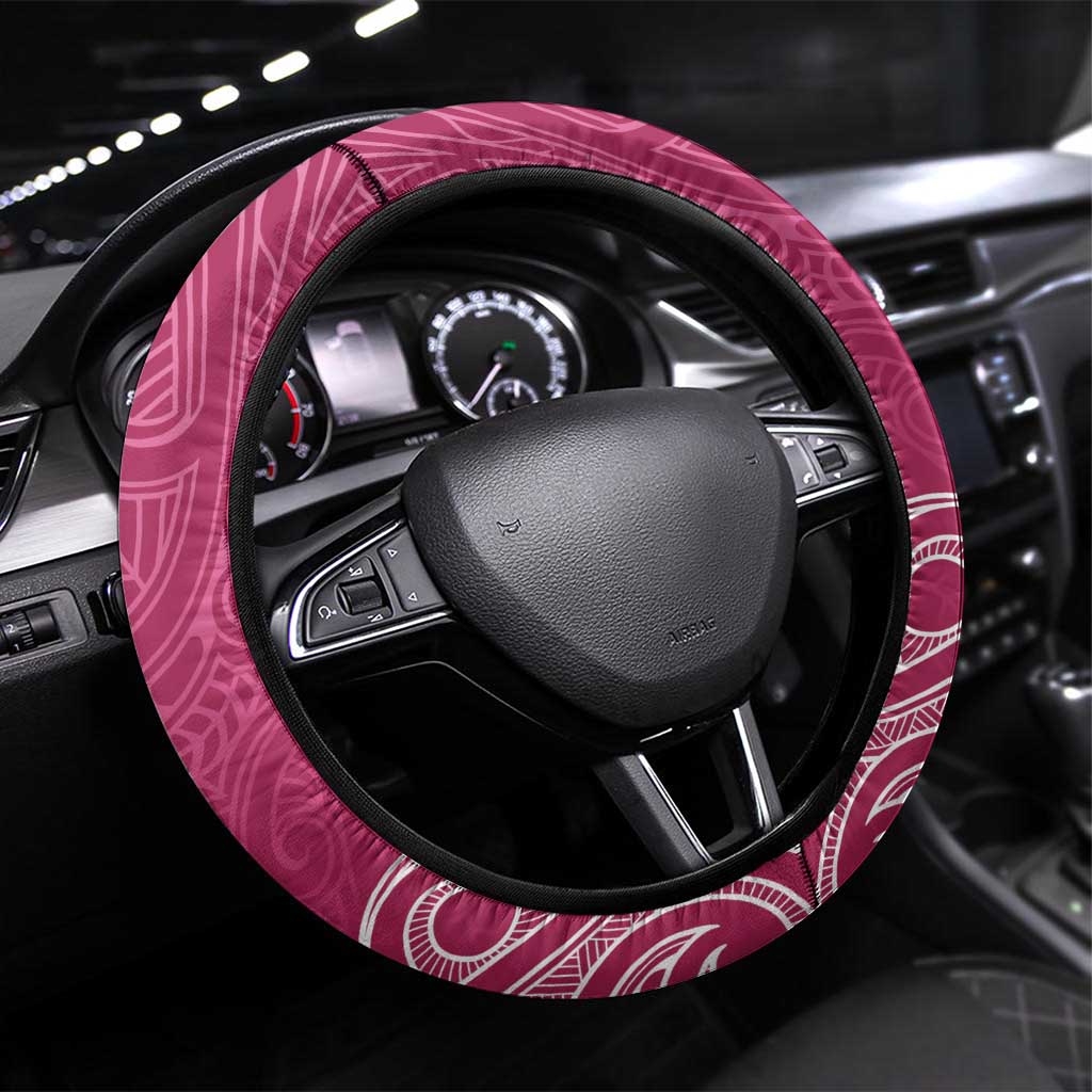 New Zealand Rugby Steering Wheel Cover Aotearoa Champions - Pink Version