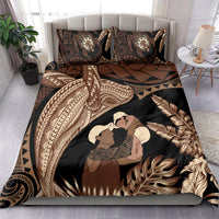 Father's Day Polynesian Pattern Bedding Set Tropical Humpback Whale LT7 - Polynesian Pride
