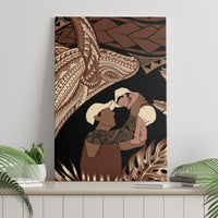 Father's Day Polynesian Pattern Canvas Wall Art Tropical Humpback Whale LT7 - Polynesian Pride