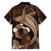 Father's Day Polynesian Pattern Family Matching Puletasi and Hawaiian Shirt Tropical Humpback Whale LT7 - Polynesian Pride