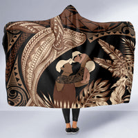Father's Day Polynesian Pattern Hooded Blanket Tropical Humpback Whale LT7 - Polynesian Pride