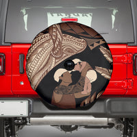 Father's Day Polynesian Pattern Spare Tire Cover Tropical Humpback Whale LT7 - Polynesian Pride