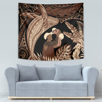 Father's Day Polynesian Pattern Tapestry Tropical Humpback Whale LT7 - Polynesian Pride