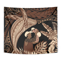 Father's Day Polynesian Pattern Tapestry Tropical Humpback Whale LT7 - Polynesian Pride