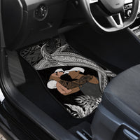 Father's Day Polynesian Pattern Car Mats Tropical Humpback Whale - Black LT7 - Polynesian Pride