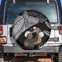 Father's Day Polynesian Pattern Spare Tire Cover Tropical Humpback Whale - Black LT7 Black - Polynesian Pride