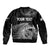 New Zealand Rugby 2023 Bomber Jacket Aotearoa Silver Ferns Champions LT7 - Polynesian Pride