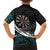 Personalized NZ Darts Family Matching Off The Shoulder Long Sleeve Dress and Hawaiian Shirt Paua Shell Maori Koru Whakairo - Polynesian Pride