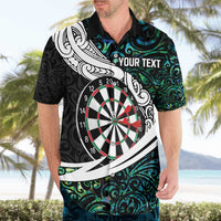 Personalized NZ Darts Hawaiian Shirt Paua Shell Maori Koru Whakairo LT7 - Polynesian Pride