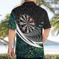 Personalized NZ Darts Hawaiian Shirt Paua Shell Maori Koru Whakairo LT7 - Polynesian Pride