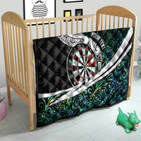 Personalized NZ Darts Quilt Paua Shell Maori Koru Whakairo - Polynesian Pride