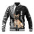 Personalised Polynesian Baseball Jacket Bulldog With Polynesian Patterns LT7 Unisex Black - Polynesian Pride