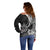 Personalised Polynesian Off Shoulder Sweater Bulldog With Polynesian Patterns LT7 - Polynesian Pride