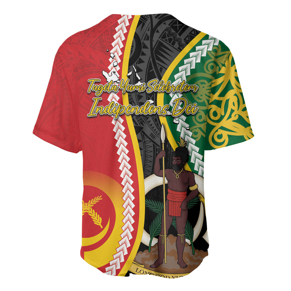 Ni-Vanuatu Indipendens Dei Celebretem Baseball Jersey Yumi Yumi Yumi LT7 - Polynesian Pride