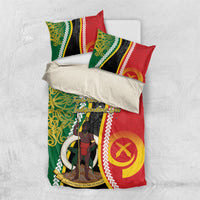 Ni-Vanuatu Indipendens Dei Celebretem Bedding Set Yumi Yumi Yumi LT7 US Twin 172cm x 218cm Multicolor - Polynesian Pride