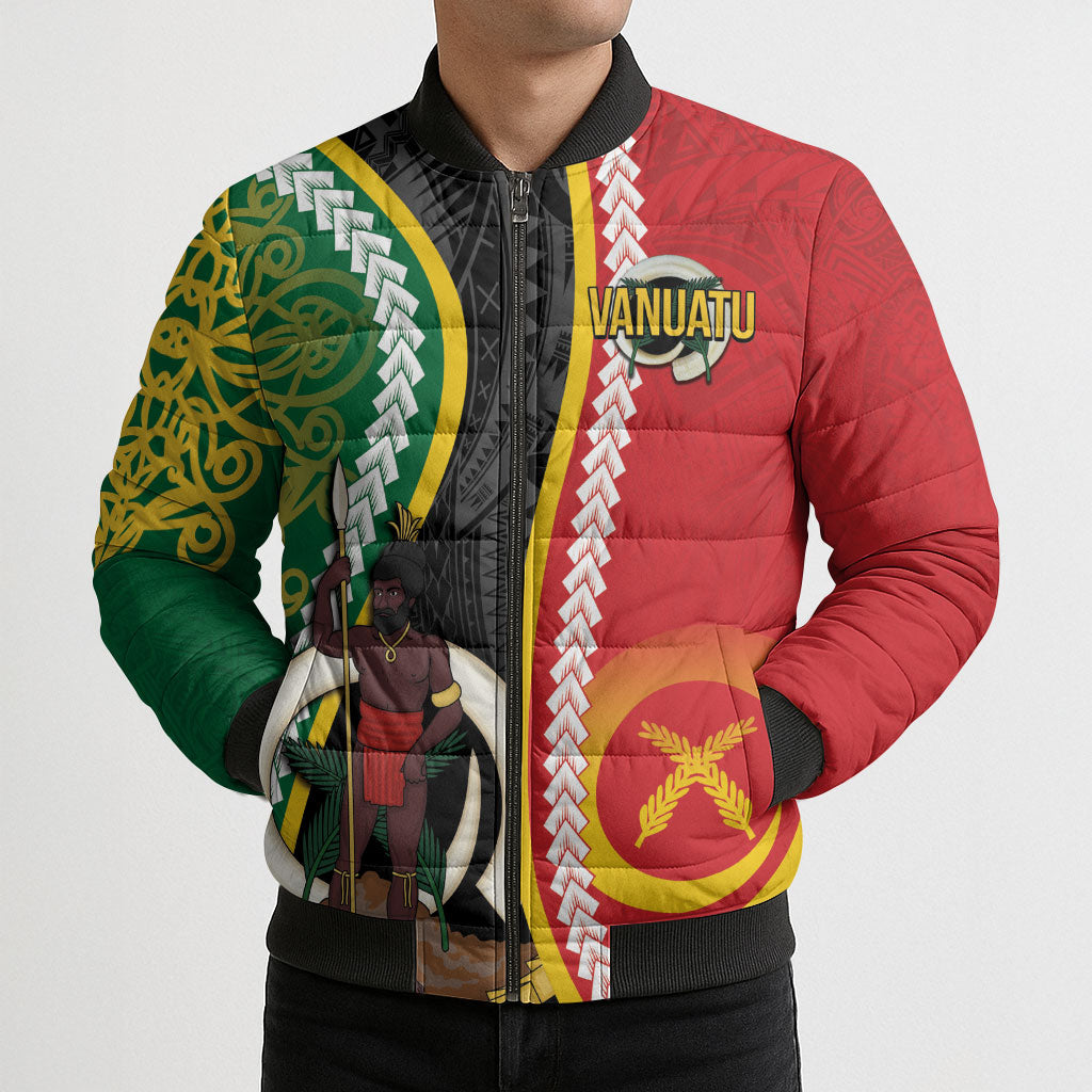 Ni-Vanuatu Indipendens Dei Celebretem Bomber Puffer Jacket Yumi Yumi Yumi LT7 - Polynesian Pride