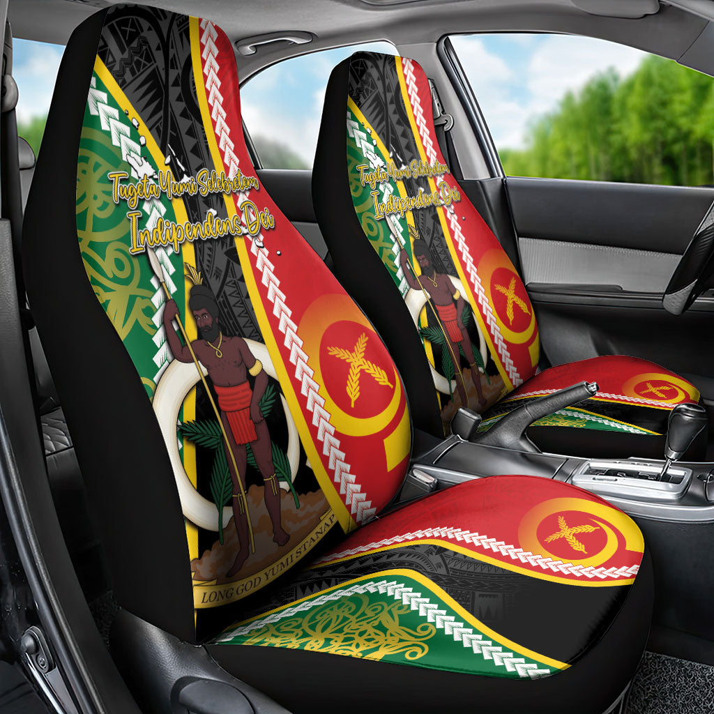 Ni-Vanuatu Indipendens Dei Celebretem Car Seat Cover Yumi Yumi Yumi LT7 - Polynesian Pride